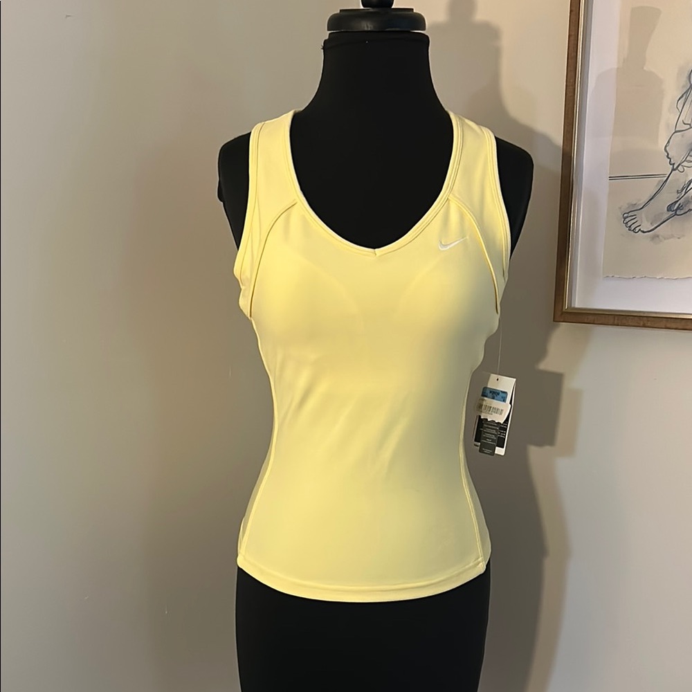 Nike | dri fit tank yellow NWT - medium